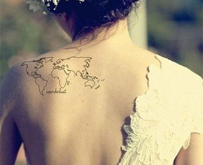 tatuagem mapa mundi wanderlust costas 400x325 - MINHA TATUAGEM DE MAPA MUNDI