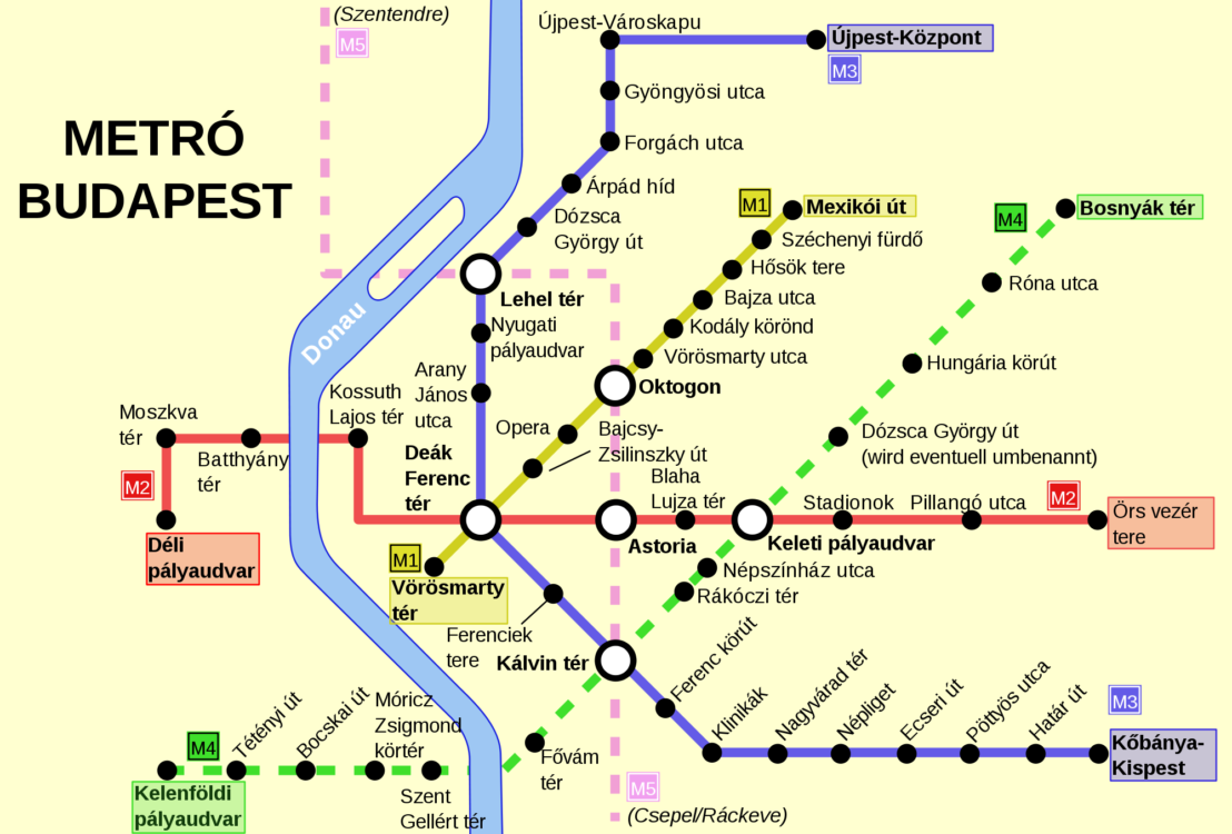 mapa metro budapest 1108x750 - TUDO QUE VOCÊ PRECISA SABER SOBRE BUDAPESTE
